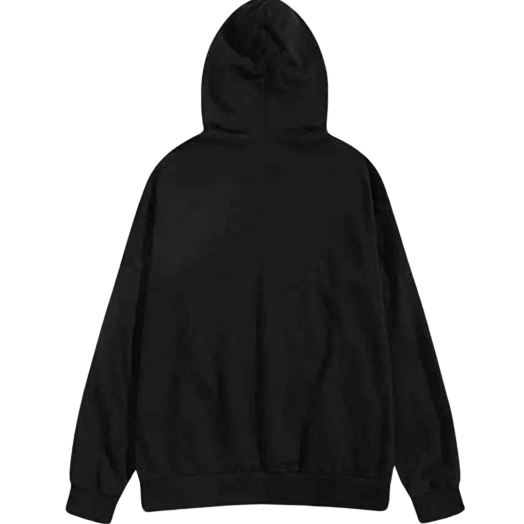 Plain Solid Cotton Hooded Sweatshirt - Clori