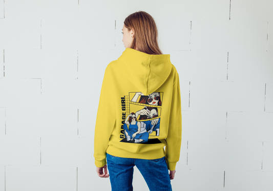 Garbage Girl Cotton Hooded Sweatshirt - Clori