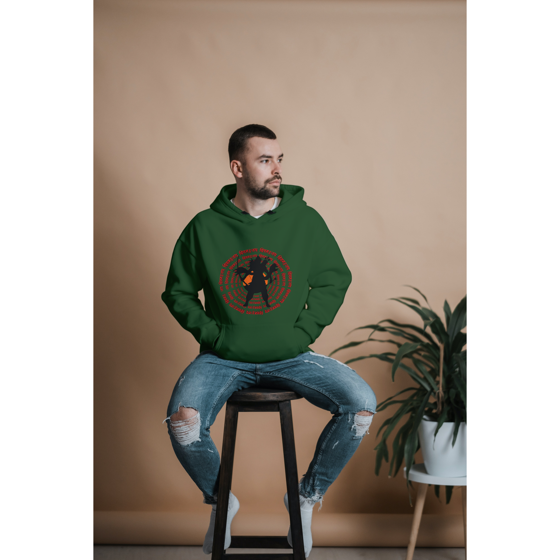 Jai Shree Ram Hooded Sweatshirt - Clori