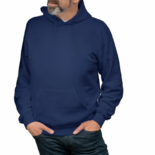 Plain Solid Cotton Hooded Sweatshirt - Clori