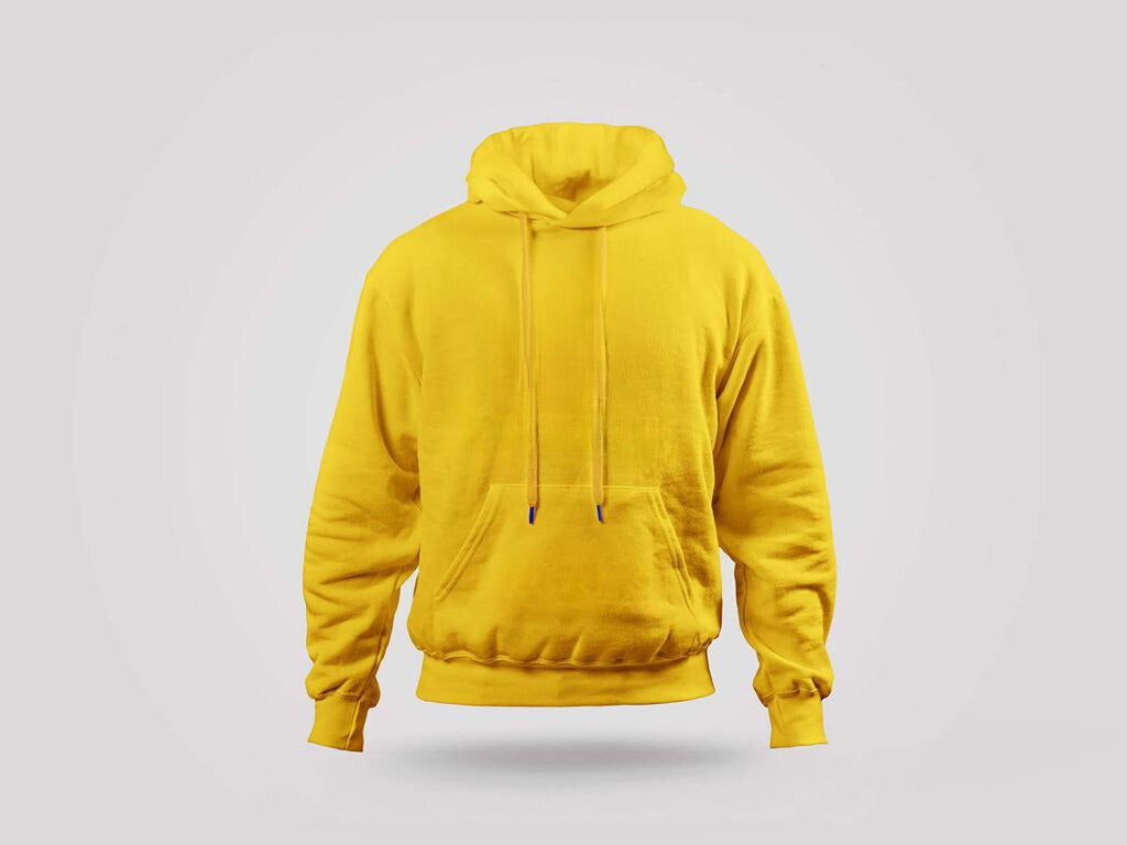 Solid Cotton Hooded Sweatshirt - Clori