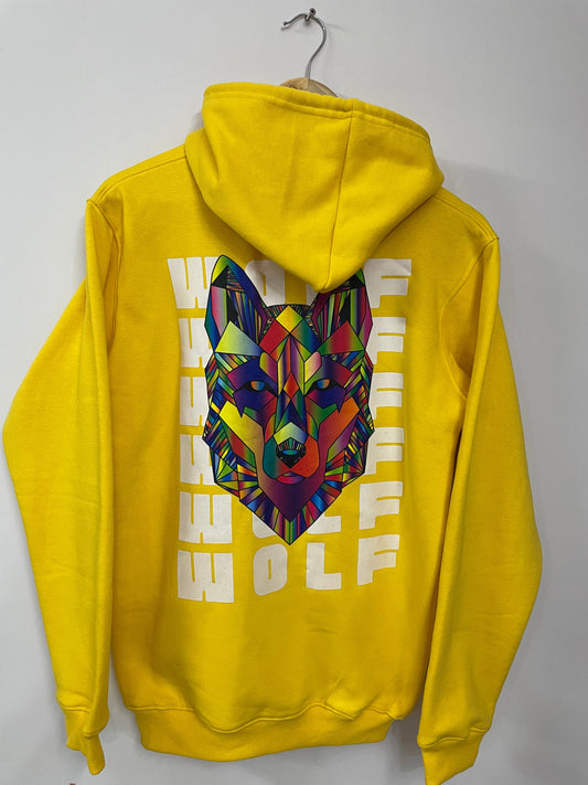 Wolf Unisex Cotton Hooded Sweatshirt - Clori