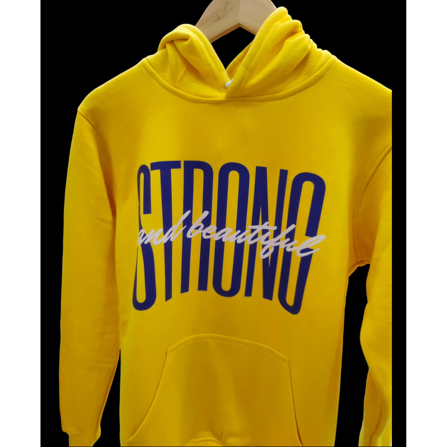 Strong and Beautiful Cotton Hooded Sweatshirt - Clori