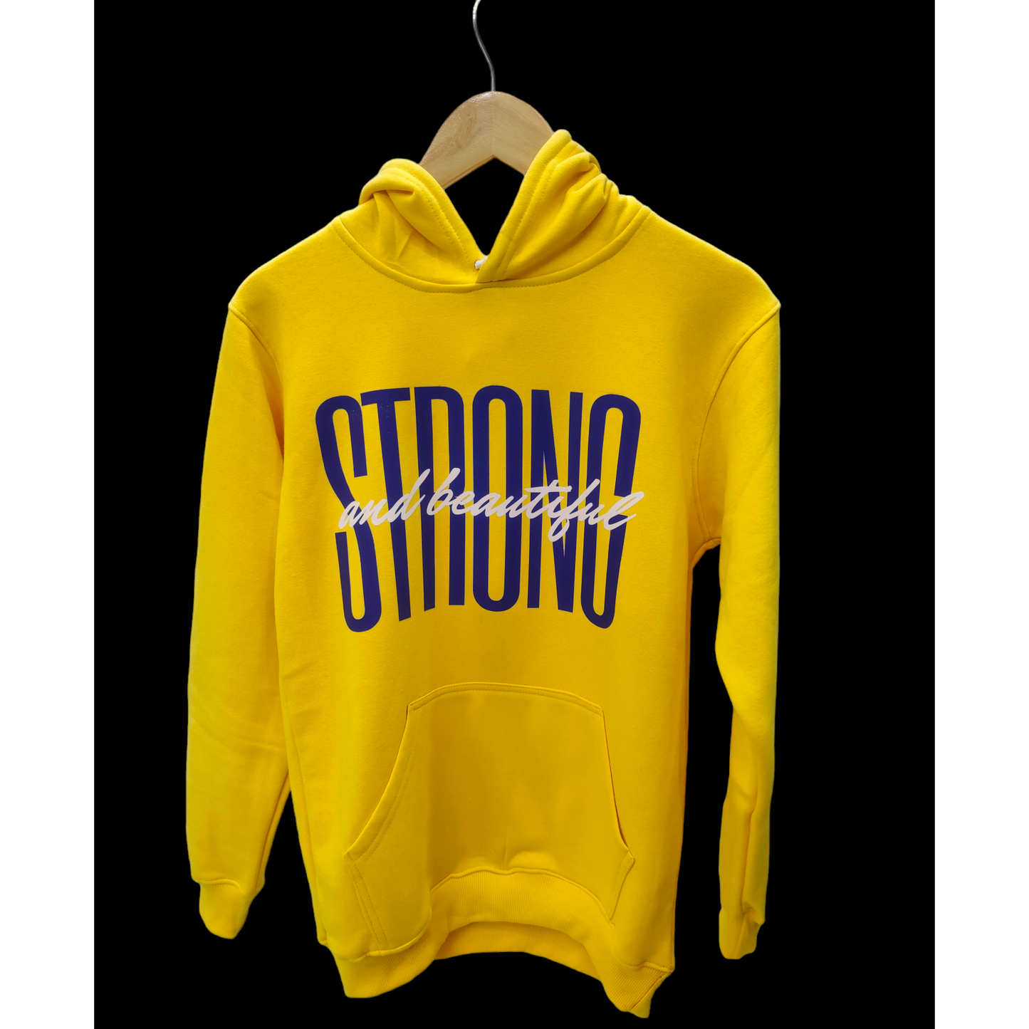 Strong and Beautiful Cotton Hooded Sweatshirt - Clori