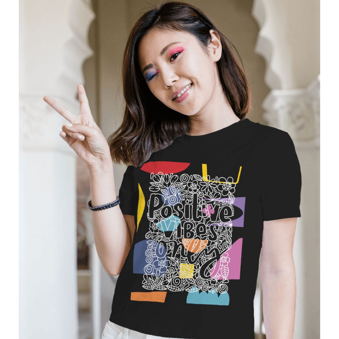 Positive T-shirt For Girls - Clori